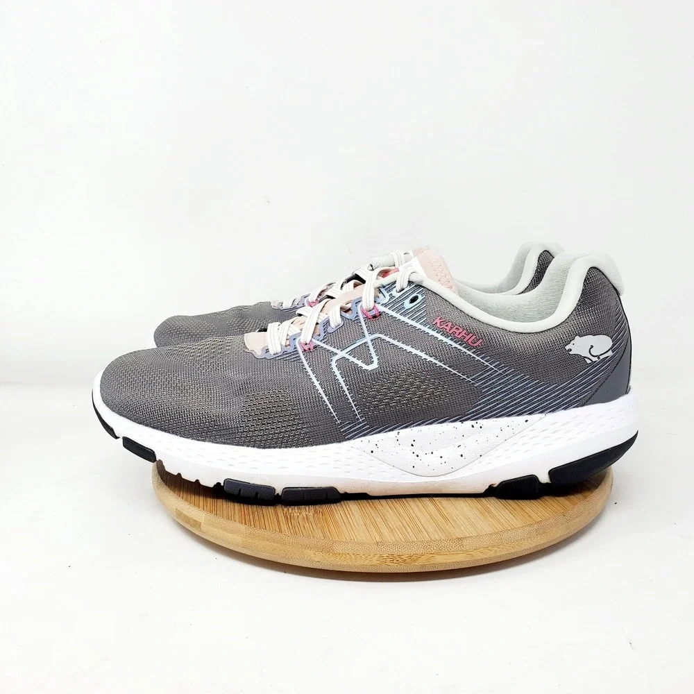 Karhu Running Shoes Womens 10.5 Ikoni Ortix Grey‎ Lace Up Athletic Sneaker
